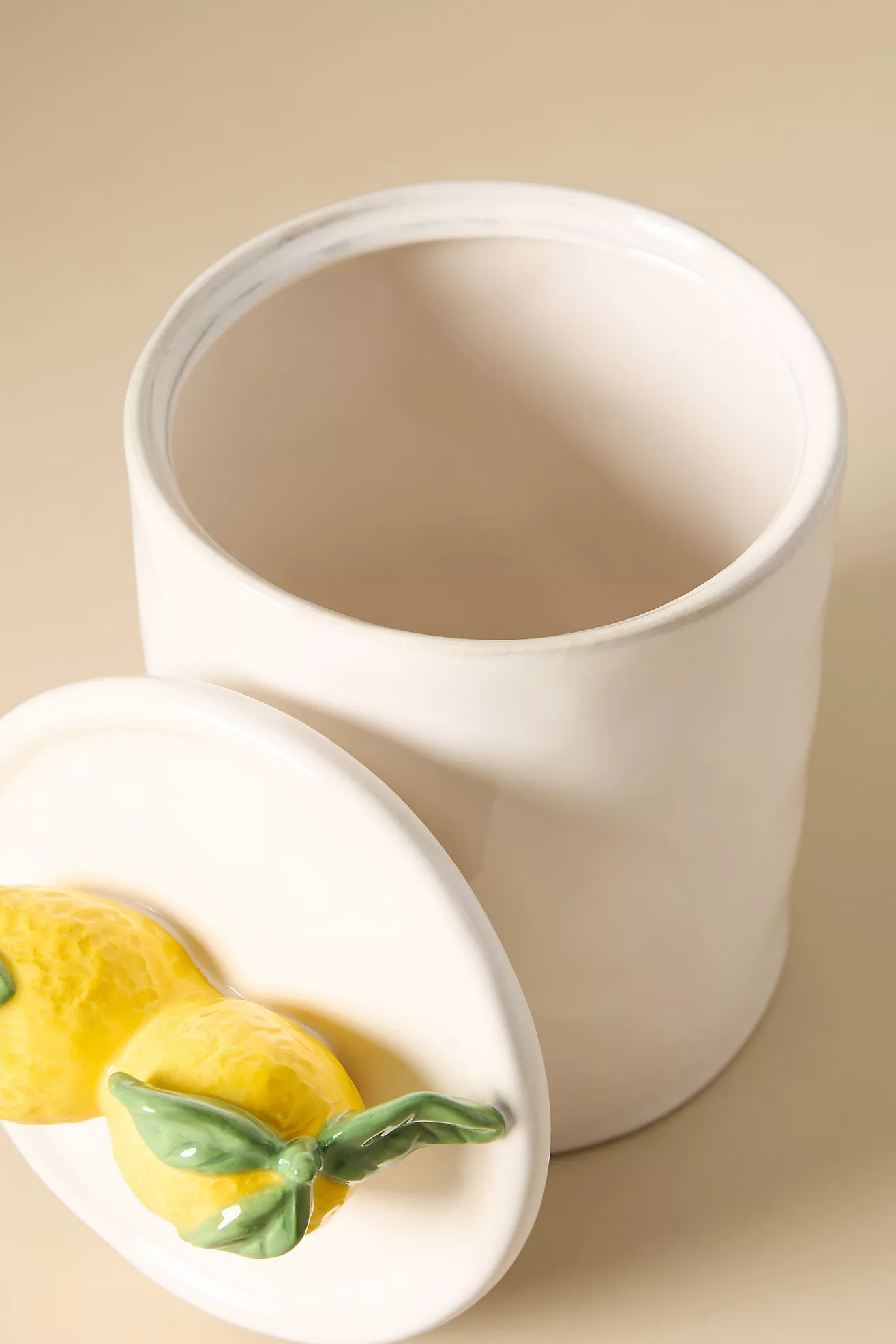 Fruta Lemon Large Stoneware Canister